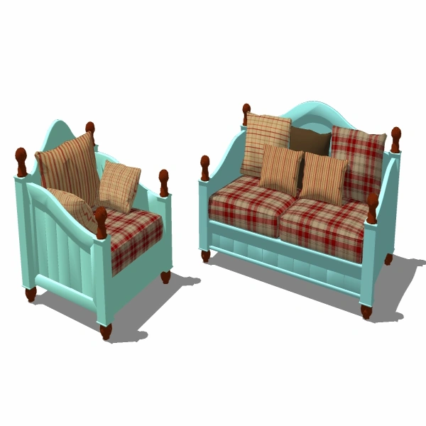 组合沙发-22_美式家具